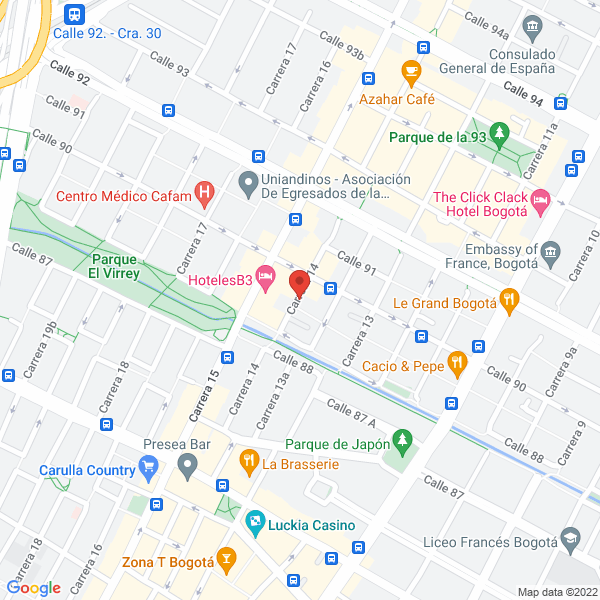 Mapa de Oca Construcciones Y Proyectos S. A. Sucursal De Colombia