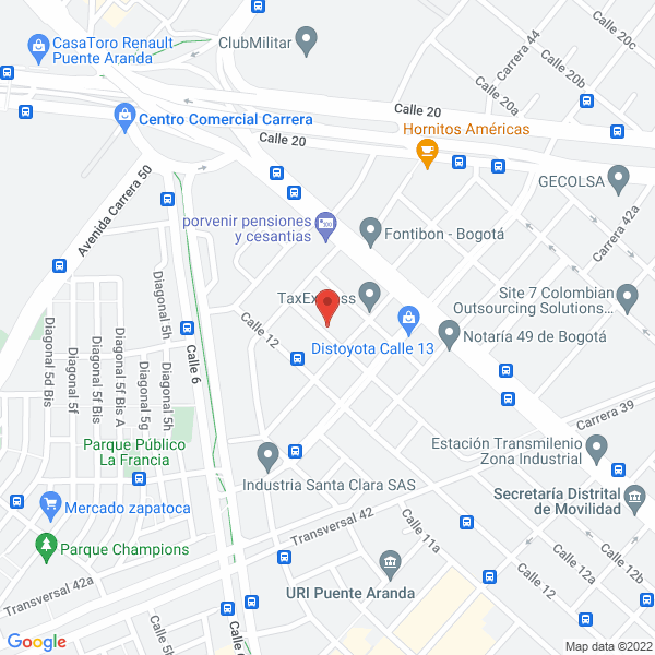 Mapa de Proquind Y Cía S En C