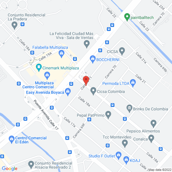 Mapa de Refrigeration Factory Co. Ltda.