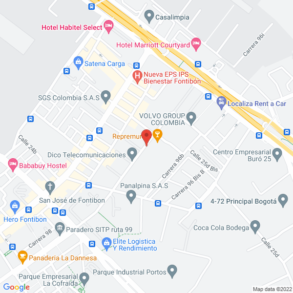 Mapa de Repcif S.A.