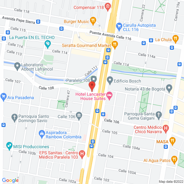 Mapa de Rhodia Colombia Ltda.