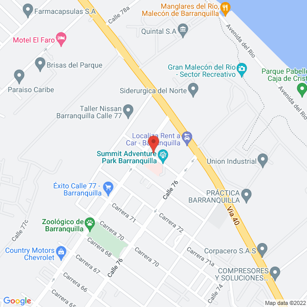 Map of Ricardo Jaar & Cia S.C.A.