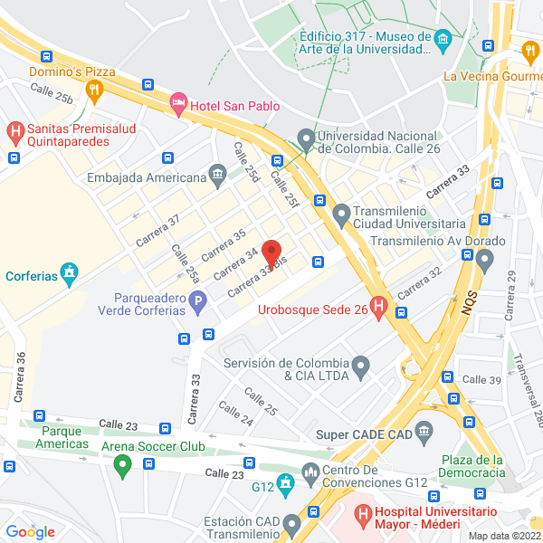 Mapa de Rowell Laboratorios S.A.S.