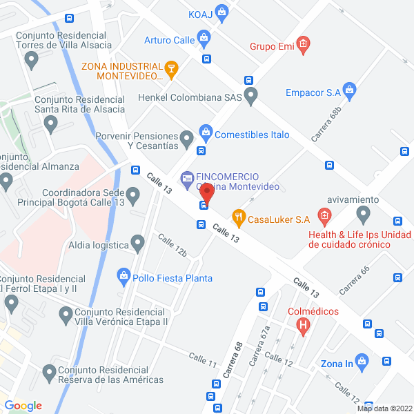 Mapa de Sherleg Laboratories S.A.S.