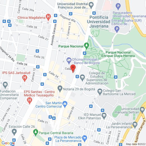 Mapa de Snc Lavalin International Inc. Sucursal Colombia