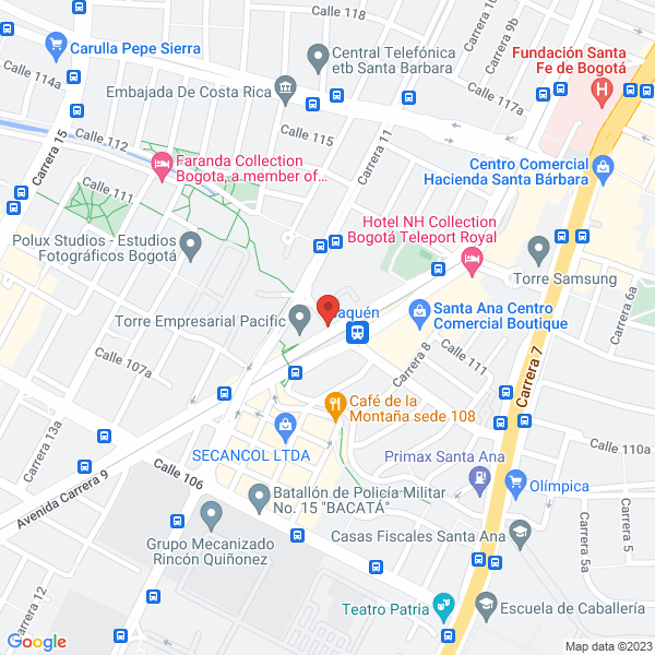 Mapa de Sociedad Concesionaria Obras Y Proyectos Del Caribe S.A.