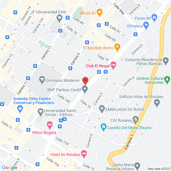 Mapa de Vicama S.A.S.