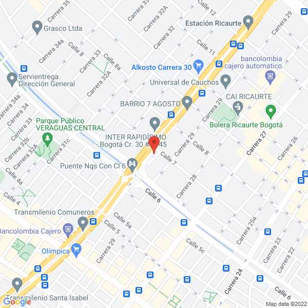 Mapa de Tornillos Capital.