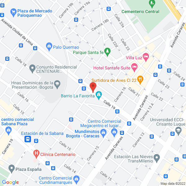 Mapa de Artica Comercial Refrigeración S.A.S.