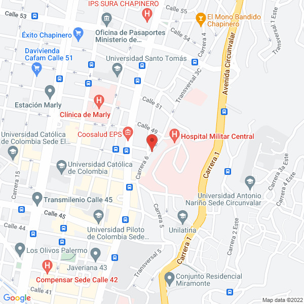 Mapa de A P Corredores Internacionales De Reaseguros Ltda.