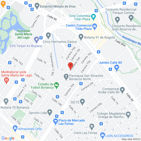 Mapa de Exposistemas Ltda.