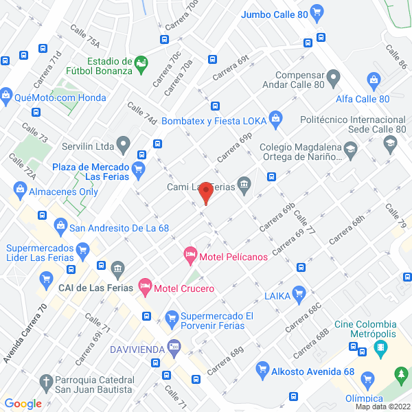 Mapa de Machinplast Mp S.A.S.
