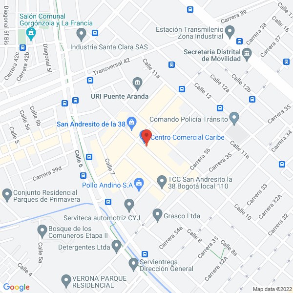 Mapa de Centro Comercial Renovación 2000