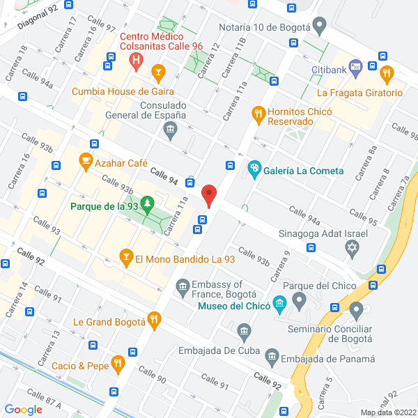 Mapa de Coljuegos S.A.