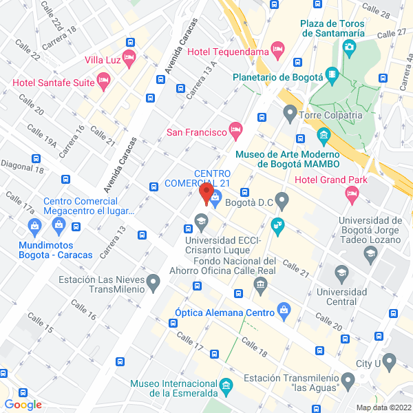 Mapa de Centro Comercial 21 Propiedad Horizontal