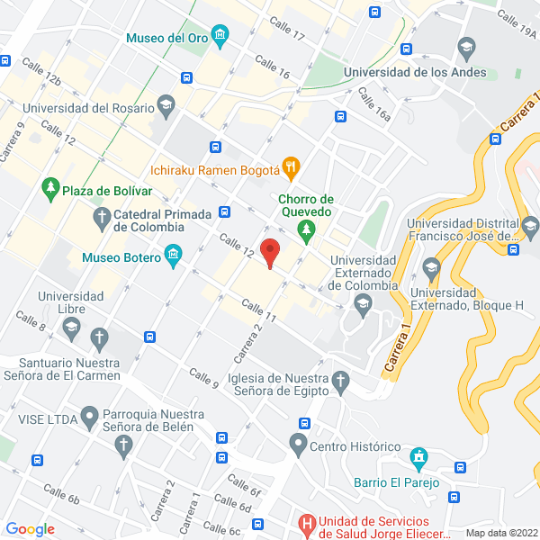 Mapa de Instituto Colombiano De Antropología E Historia