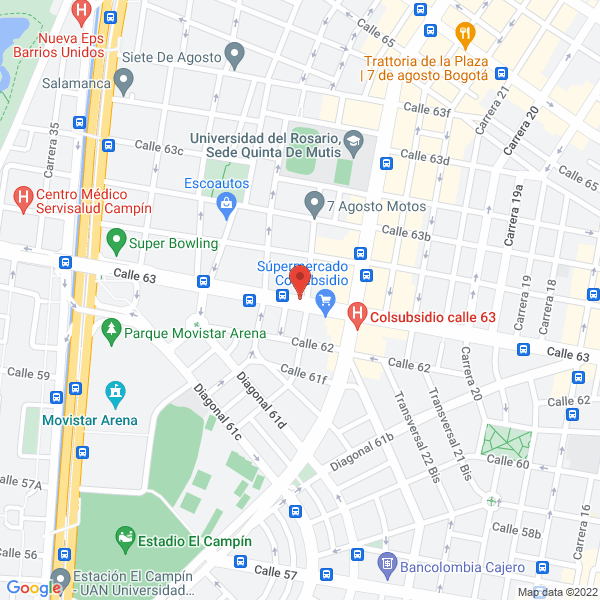 Mapa de Asociacion Defensora De Animales Y Del Ambiente Ada