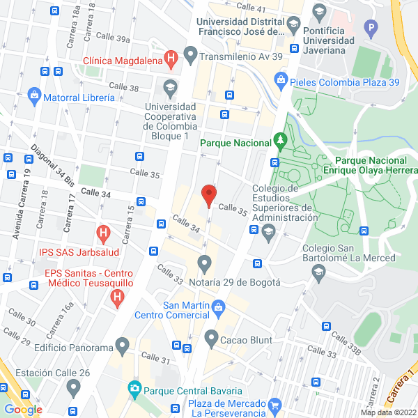 Mapa de Instituto Nacional Para Ciegos Inci