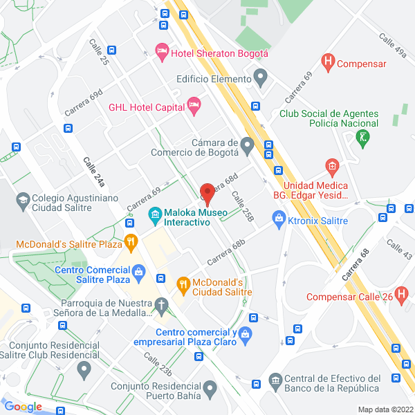 Mapa de Pardo & Durán Logística En Transporte De Carga Sas