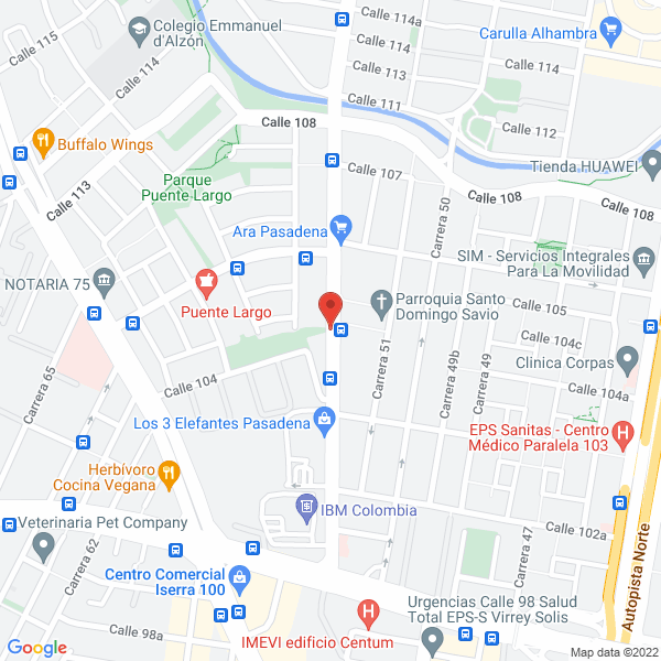Mapa de Fondo De Empleados De Ibm De Colombia