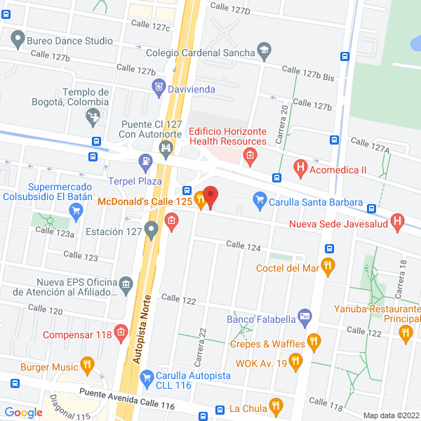 Mapa de Cooperativa De Profesionales Sanitas