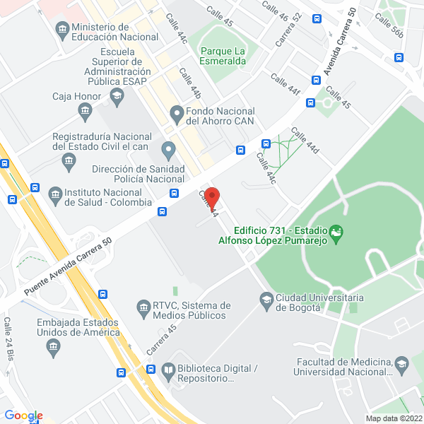Mapa de Fondo De Empleados Docentes De La Universidad Nacional