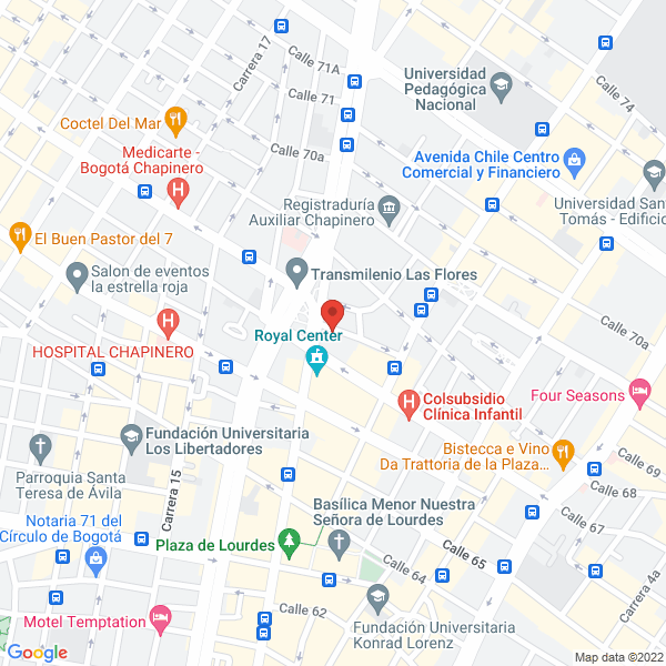 Mapa de Precooperativa De Trabajo Asociado De Logistica Y Servicios Nexos