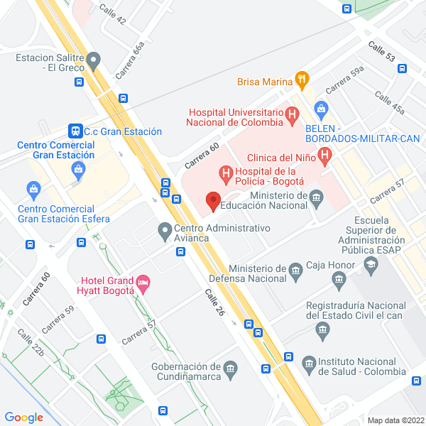 Mapa de Policia Nacional - Dirección Administrativa Y Financiera