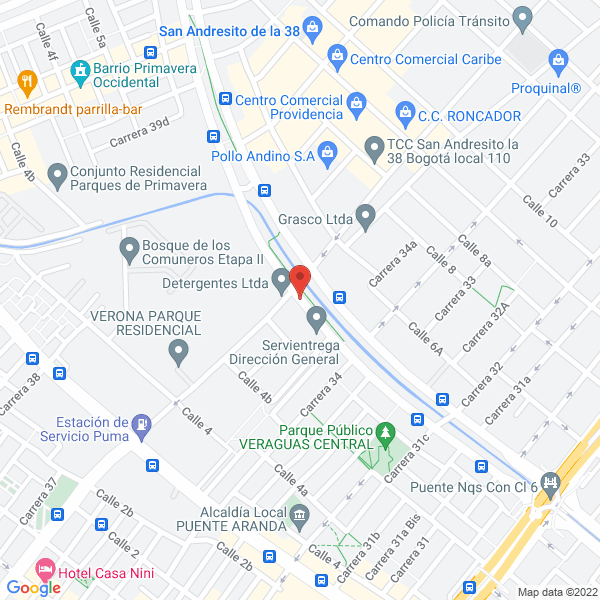 Mapa de Transcarga Mundial S.A.S.
