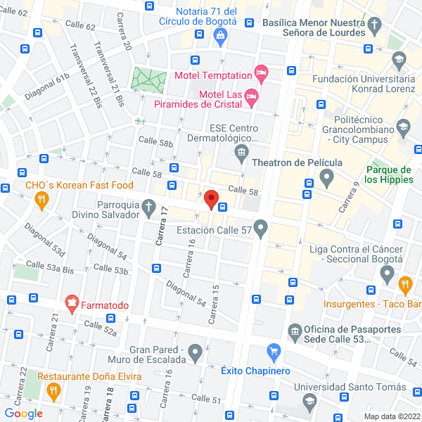 Mapa de Peluquería Caicedo