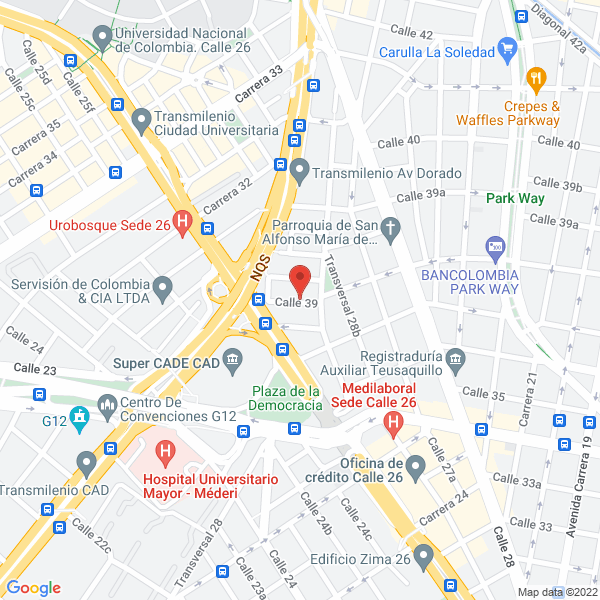 Mapa de Asociación Creemos En Tí