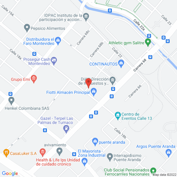 Mapa de Transportes Trasandino S.A.