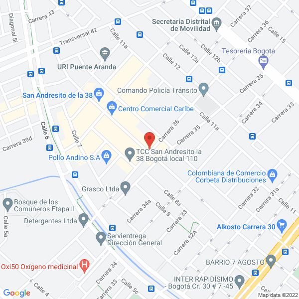 Mapa de Transcrudollano S.A