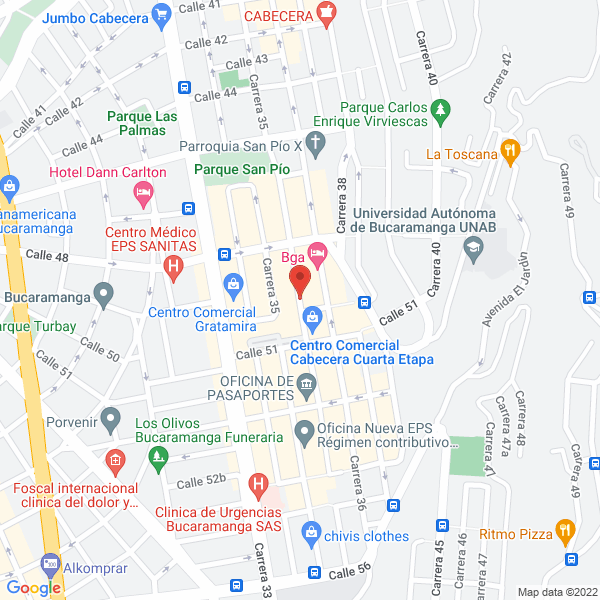 Map of Agro Inversiones S.A.