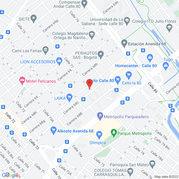 Mapa de Aje Colombia S.A.