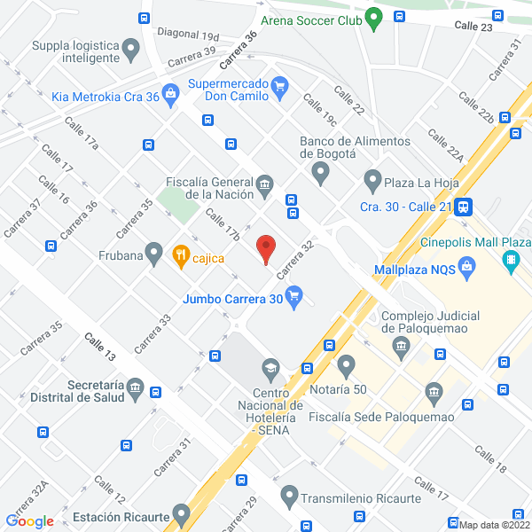 Mapa de Compañía General De Plásticos Ltda.