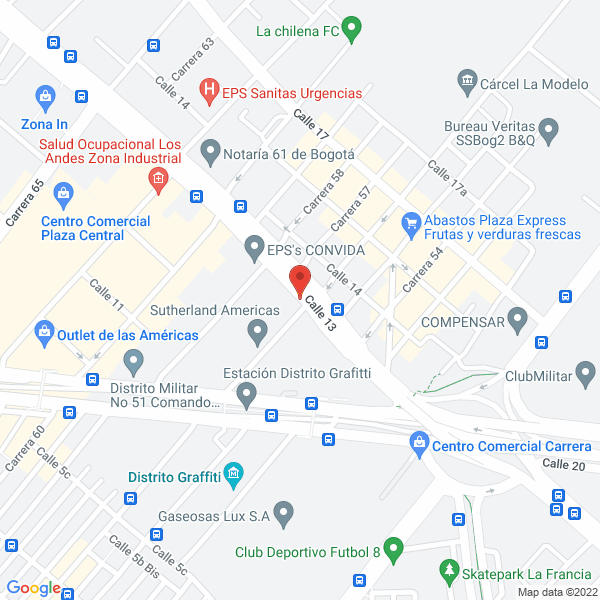Mapa de Compañía Iberoamericana De Plásticos S.A.