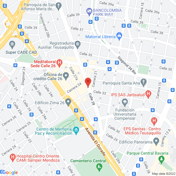 Mapa de Cooperativa Multiprofesional Activa Ltda.