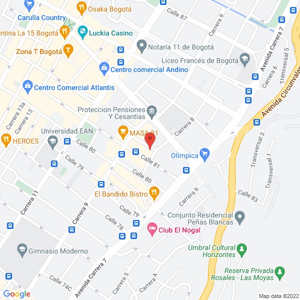 Mapa de Corredores De Seguros Centroseguros S.A.