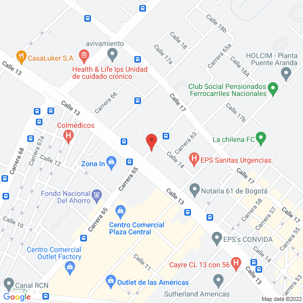 Mapa de Distribuidora Zona Industrial S.A.