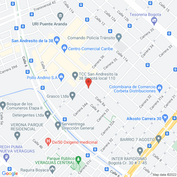 Mapa de Facalve Ltda.