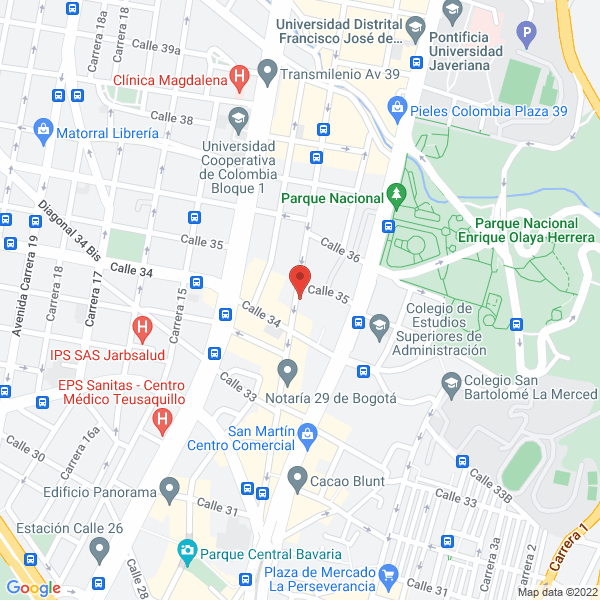 Mapa de Fiserv Colombia Ltda.