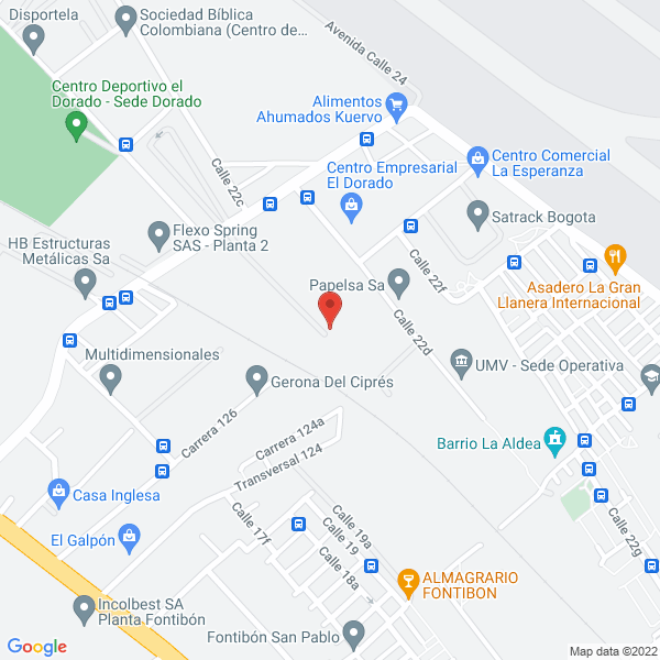 Mapa de Madeal S.A.
