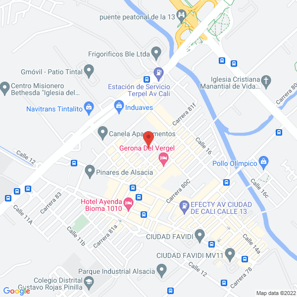 Mapa de Maxialimentos Ltda.
