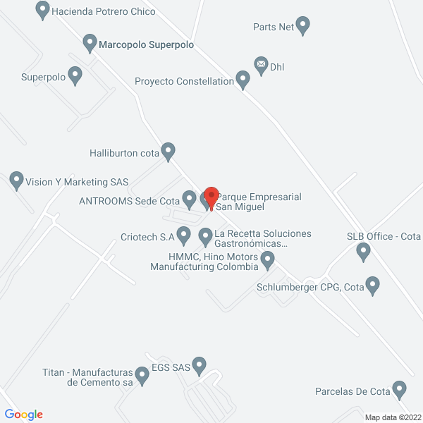 Mapa de Mitcham Industries Inc. Sucursal Colombia