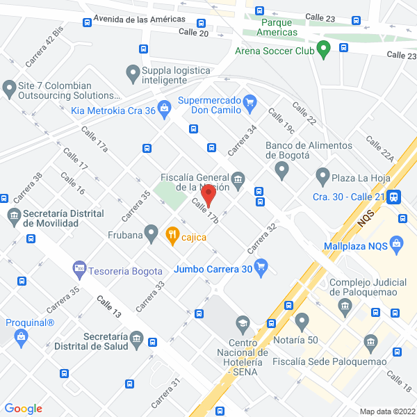 Mapa de Molinos La Aurora S.A.