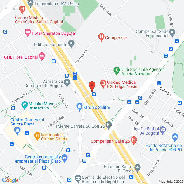 Mapa de Multirevistas Editores Ltda.