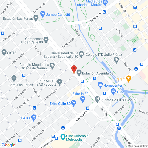 Mapa de Nexsys De Colombia S.A.