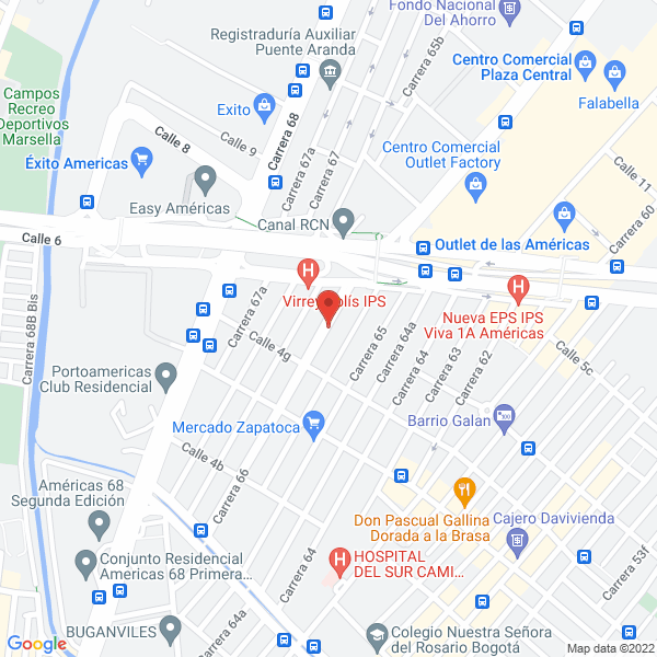 Mapa de Petroexcel Ltda.