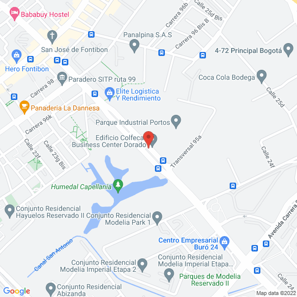 Mapa de Transportes Fontibón S.A.
